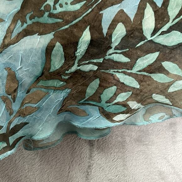 VTG Breakin' Loose Dress Sz 16 Cracked Glass Knit V Neck Bias cut Fairy Ruffles - Picture 5 of 16